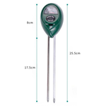 Soil tester, 3-in-1 for light, pH, and humidity - round head version, , large
