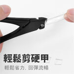 Precision Toenail Nipper for Thick & Ingrown Nails – Large Handle Stainless Steel Nail Cutter for Manicure & Pedicure, Ergonomic Design, Black, SUNDEN SD1819, , large