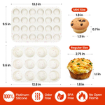 24 Cups Silicone Muffin Pan, , large
