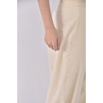 (M) 高腰西裝直筒杏色長褲二手衣, , large