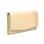 【CROSS】台灣總經銷 限量1折 頂級小牛皮肩背包WOC 碧雅系列 全新專櫃展示品(米色), , large