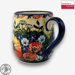【SOLO Vintage】Cerraf Polish Pottery 320ml Mug Vivid Summer Meadow Series Made in Poland, , large