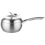 PERFECT 理想牌 極緻316不鏽鋼蘋果型七層複合金湯鍋附蓋蘋果鍋 18cm單把-Leidea樂德兒, , large