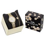 COACH Chelsea 香檳金米蘭帶女錶 愛心手鍊套組 CO14000109, , large