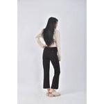 (S) 高腰寬鬆黑色長褲二手衣, , large