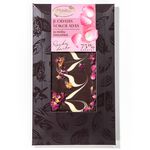 Dark chocolate with rose petals, , large