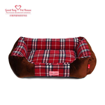 GBPH Xmas red washable pet bed, , large