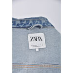 (S) 【金莎私服】zara丹寧牛仔質感棉質藍色外套二手衣, , large