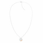 Calvin Klein CK Minimal Circular 圓雙色墜項鍊 母親節送禮-銀x玫瑰金 35000148, , large