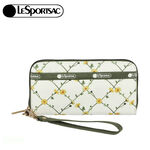 LeSportsac Tech Wallet Wristlet 腕帶錢包 手拿包 送禮-淡雅雛菊, , large