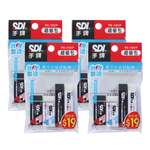 【SDI 手牌】輕感 易拭型 黏屑型 筆擦 橡皮擦 超值包 4袋入/組 PE-10VP, , large