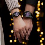 CITIZEN 星辰 紫夜星河 光動能高雅女性手錶 EW2595-81X, , large