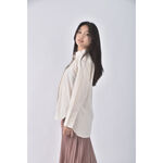 (S) uniqlo棉質純棉杏色襯衫上衣二手衣, , large
