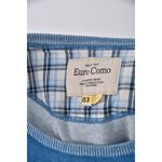 (S) euro como質感棉質純棉藍色長袖上衣二手衣, , large