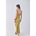 (S) 【安于晴Charlene私服】zara質感吊帶緞面綠色洋裝二手衣, , large