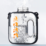 【TKK】美國進口Tritan邁噸系列 手提+背帶 直飲+吸管大容量 運動水壺1000ML(附背帶)-火山黑, , large