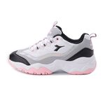 DIADORA迪亞多那 厚底時尚運動鞋 女運動鞋 休閒鞋 百搭 透氣 保護後跟 修飾腿部 耐磨 止滑 穩定 黑白 灰粉, 灰粉,24.5, large