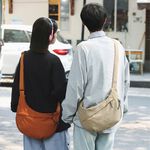 SPRING-輕量大容量時尚彎月尼龍肩背包斜背包 腋下尼龍水餃包-多色, , large