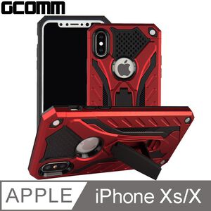 GCOMM iPhone Xs/X 防摔盔甲保護殼 Solid Armour 紅盔甲