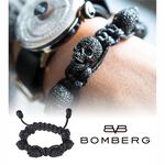 BOMBERG 炸彈錶 黑水鑽黑骷髏黑色手環-M (JW-BKT-FSPBA.M9.3), , large
