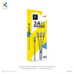 KTnet G40 TypeC to Apple/TypeC/Android Fast Charging Braided Cable 120cm QC 3A Fast Charging Aluminum Alloy Material, , large