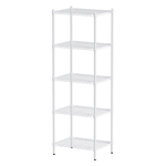 【Y HOUSE】60x45x180cm Lightweight Five-layer Iron Rack Iron Rack Shelf-Painted White, , large
