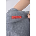 (F) max co質感丹寧牛仔棉質撞色藍色外套二手衣, , large
