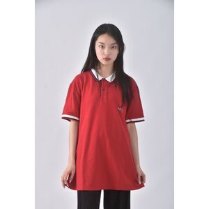 (L) nautica運動棉質紅色短袖上衣二手衣