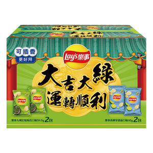 樂事大吉大綠洋芋片組合箱289g