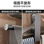 【上手家居】衣架收納架-灰色(掛衣架/衣架收納/免打孔/衣架/收納衣架/壁掛式衣架), , large
