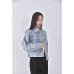 (L) 質感丹寧牛仔藍色外套二手衣, , large