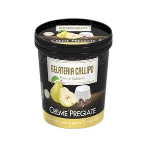 Creme Ricotta pears chocolate drops