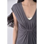 (S) ann taylor質感V領灰色洋裝二手衣, , large