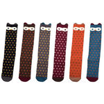 【現貨】MIT台灣製趣味萊卡止滑兒童長襪-貓頭鷹 HP5022, , large