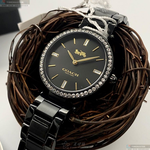 [星晴錶業]COACH手錶,34mm,CH00132黑色錶面銀錶殼深黑色精鋼錶帶款, , large