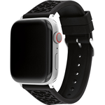 COACH Apple Watch 錶帶 42/44/45mm 適用 矽膠錶帶薦-黑色(不含手錶), , large