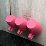 [熊好貼國際]杯架 漱口杯架（台灣製造不鏽鋼）置杯架 一體成型超堅固 凹凸粗糙光滑平整面（超黏貼）皆可貼無痕掛勾掛鉤, , large