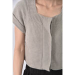 (XS（含）以下) tsesay線條灰色短袖上衣二手衣, , large