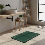 【Monster】 Soft Diatomaceous Earth Absorbent Mat – Border Series (60x40cm) – Green Border, , large