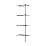 【Y HOUSE】45x30x150cm Lightweight Four-layer Iron Rack Iron Rack - Painted Black, , large