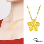 【Prisme Gold】黃金項鍊 花朵 鍊墜項鍊 (金重：約0.02錢±0.01), , large