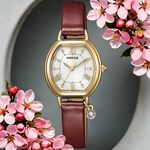 CITIZEN 星辰 Wicca 情人節推薦款 水晶太陽能女錶 套錶 KP2-523-92, , large