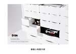 [O-Life] Stackable Desktop Drawer Cabinet-3 Drawers Black Model, , large