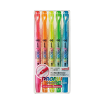 【三菱Uni】視窗螢光記號筆 雙頭 5色組 0.6~4.0mm/組 PUS-102T/5C, , large