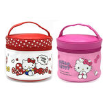 Hello Kitty PU輕便圓筒便當袋, , large