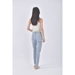 (S) jeans丹寧牛仔質感藍色長褲二手衣, , large