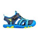 DIADORA迪亞多那 大童護趾運動涼鞋 機能涼鞋 童鞋 魔鬼氈 磁扣 透氣 彈性 減震 吸衝 柔軟 耐磨 止滑 黑 藍, , large