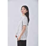 (S) dailo質感小鳥白色短袖上衣二手衣, , large