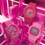 CASIO 卡西歐 G-SHOCK 單色時尚 雙顯手錶-粉紅 GMA-S140PP-4A, , large