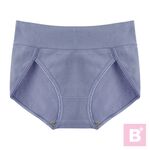 大尺碼-提臀-收腹-抗菌-純棉-內褲-黑/膚/紫藍-0303080, , large